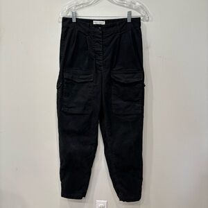 Nili Lotan Front Pockets Cargo Zip Ankle Jogger Pants Women’s Size 6